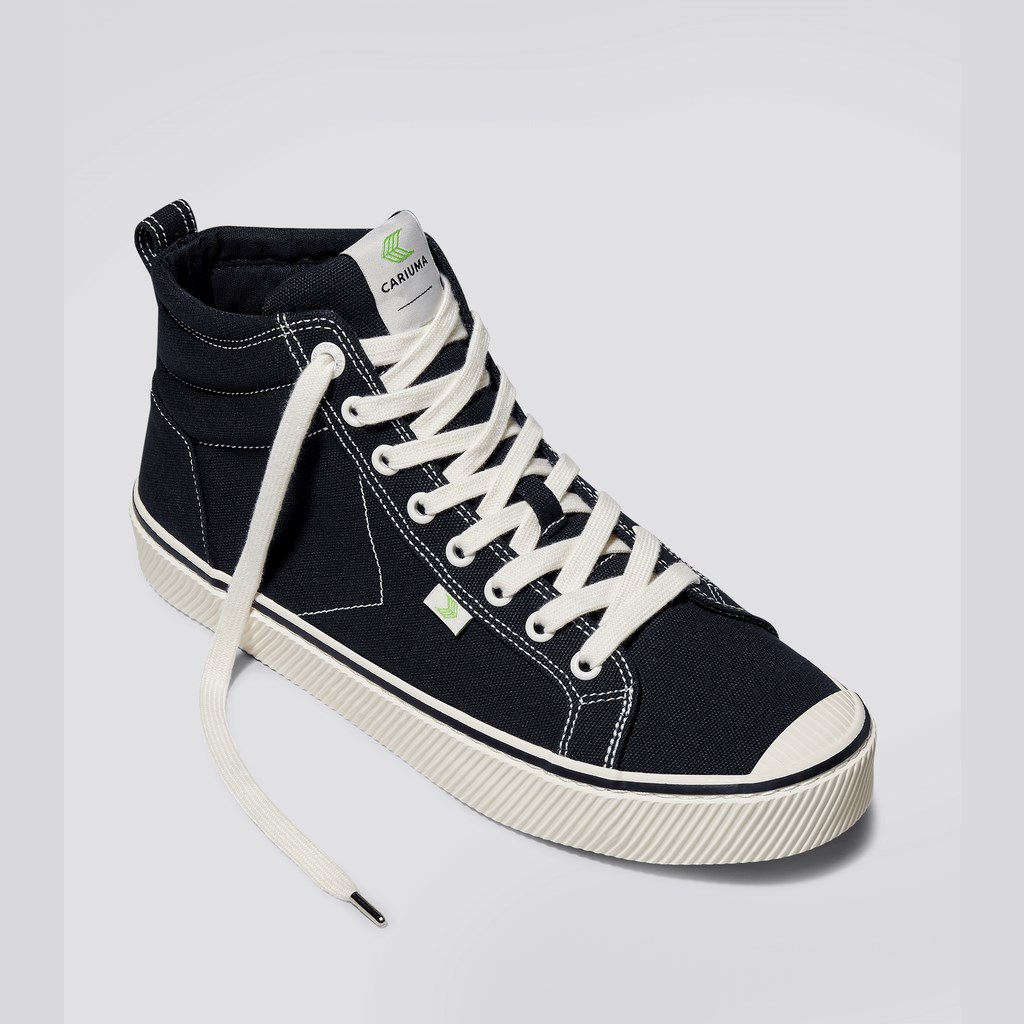 OCA HIGH Cariuma High Top Tela Vegan Noir Homme | VCE-5331310